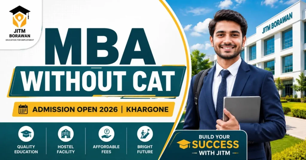 MBA admission without CAT in Khargone in 2026